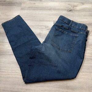 Lee Cannon Blue Denim Pull On Leggings Womens XXL Dark Wash 101BZSP23 New